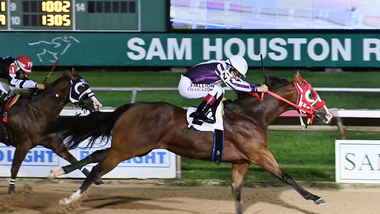 jockey on horse