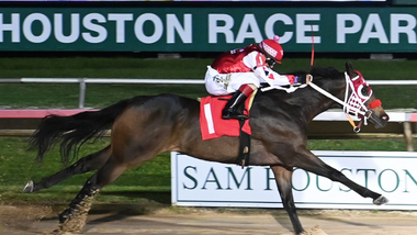 jockey on horse