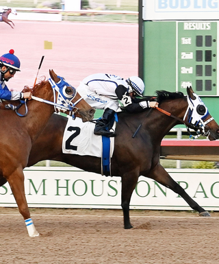 jockey on horse