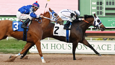 jockey on horse